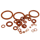 200pieces 2mm Thickness Silicon Rubber O-ring Sealing 5-23mm OD Red Heat Resistance O Ring Seals Gaskets