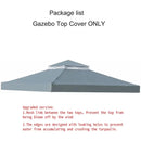 3x3m Outdoor Garden Parasol Cloth Gazebo Awning 118"x118" Canopy Replacement Pergolas Cloth For Outdoor Garden Canopy Sunshade