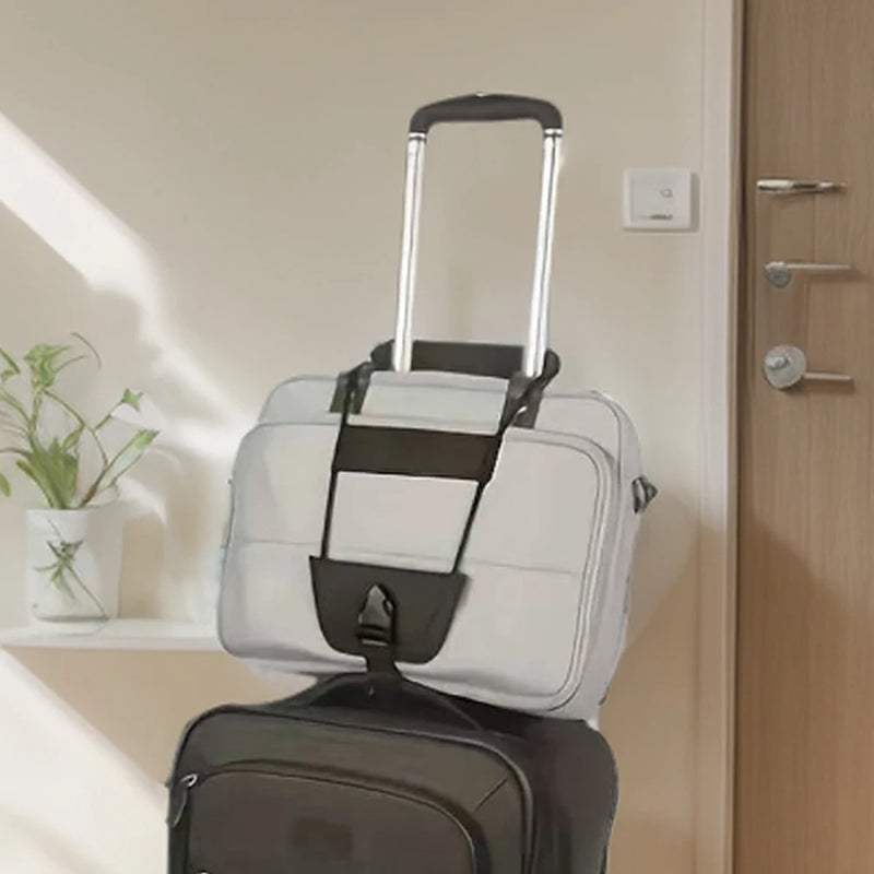 Add A Bag Strap Travel Luggage Suitcase Adjustable Belt Luggage Suitcase Fixing Straps Luggage Bungee Belt Travel Supplies