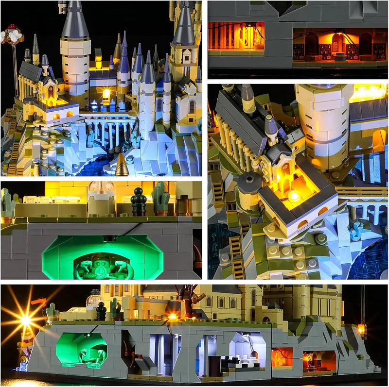 HPROSPER LED Light (No Model) For LEGO 76419 Harry Potter Hogwarts Microscale Castle and Grounds Light Up your Building Blocks