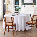 Table Cloth Round Tablecloths Wedding Pure White Table Cover Christmas Birthday Party Table Cloths for Events Home Dining Decor