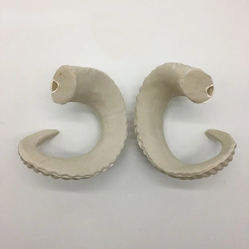 White Simulation Goat DIY Headband Sheep Horn Artificial Plastic Gothic Craft Head Wear Decoration  Birthday Cosplay  Christmas