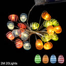 2M 20LED Easter Rabbit String Light Carrot Chick Eggs Fairy Light Garland Happy Easter Party Decoration For Home Kids Gift 2025