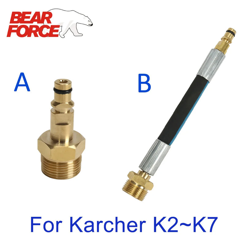 High Pressure Washer Hose Adapter M22 High Pressure Pipe Quick Connector Converter Fitting for Karcher K-series Pressure Washer
