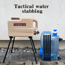 Camping Bucket Stand Strong Load Bearing Foldable Ice Box Holder Detachable Water Bucket Bracket BBQ Picnic Accessories