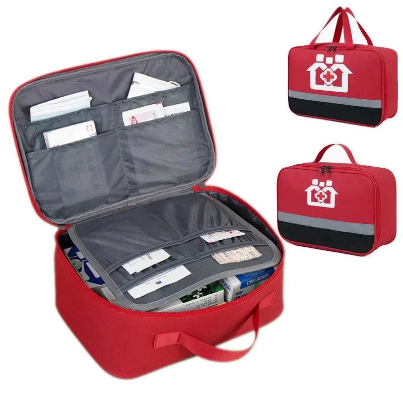 Travel Portable First Aid Kit Outdoor Camping Pill Pouch Medicine Storage Bag Family Emergency Medical Case Accessories Supplies