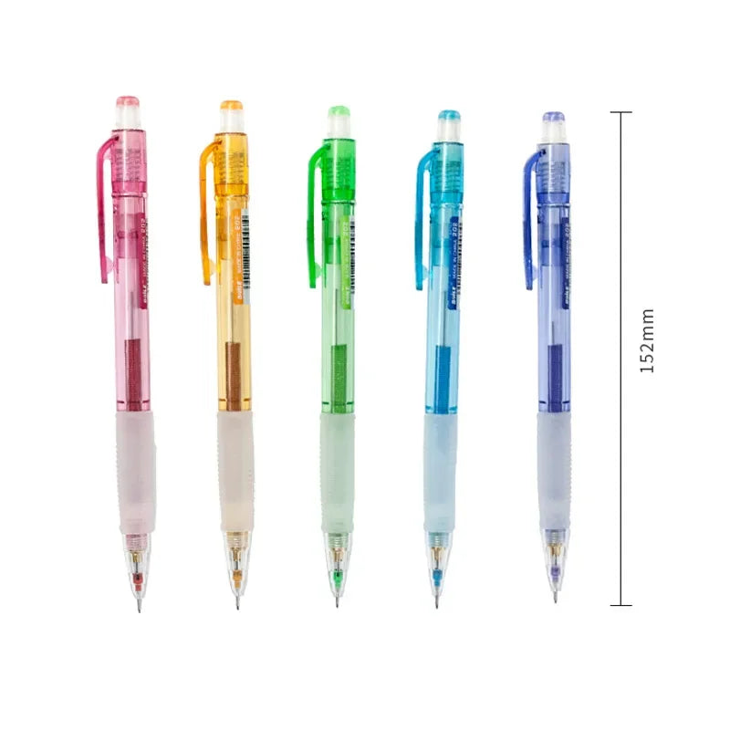 Popular Creative 3 Pieces/set 0.5/0.7mm 2B Color Mechanical Pencil with Eraser Students Painting and Writing School Stationery