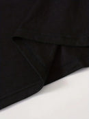 Summer new women's MILANO ITALY letter pattern cartoon print casual slim fit sexy short sleeved round neck T-shirt mini dress