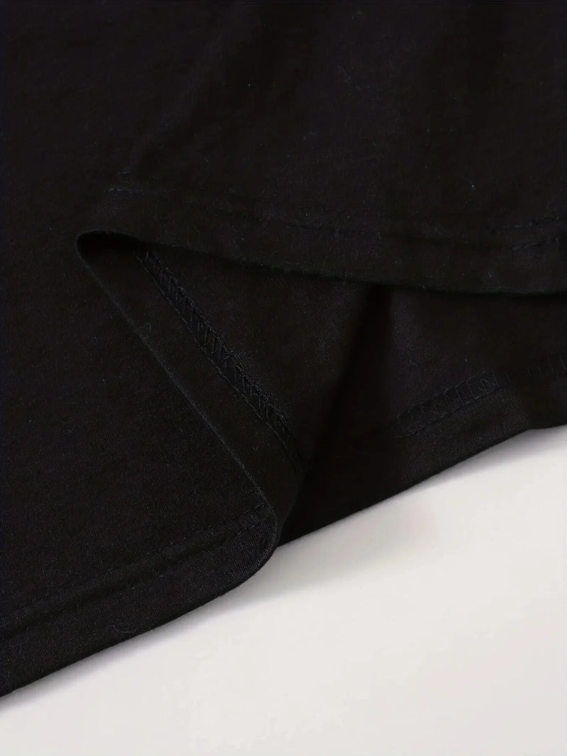 Summer new women's MILANO ITALY letter pattern cartoon print casual slim fit sexy short sleeved round neck T-shirt mini dress