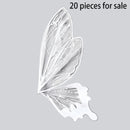 20Pcs Butterfly Wing Shaped Flower Wrapping Paper Creative Diy Crafts Flowers Packaging Paper Wedding Birthday Party Supplies