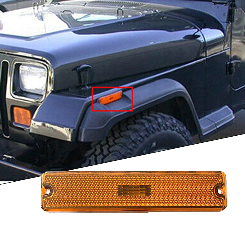 Perfect Fit Front Fender Side Marker Light Housing for Jeep Wrangler YJ Stable Characteristics and High Reliability