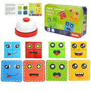 Kids Emotion Change Blocks Face Changing Expression Panel Parent Child Interactive Games Montessori Educational Toys Girls Boys