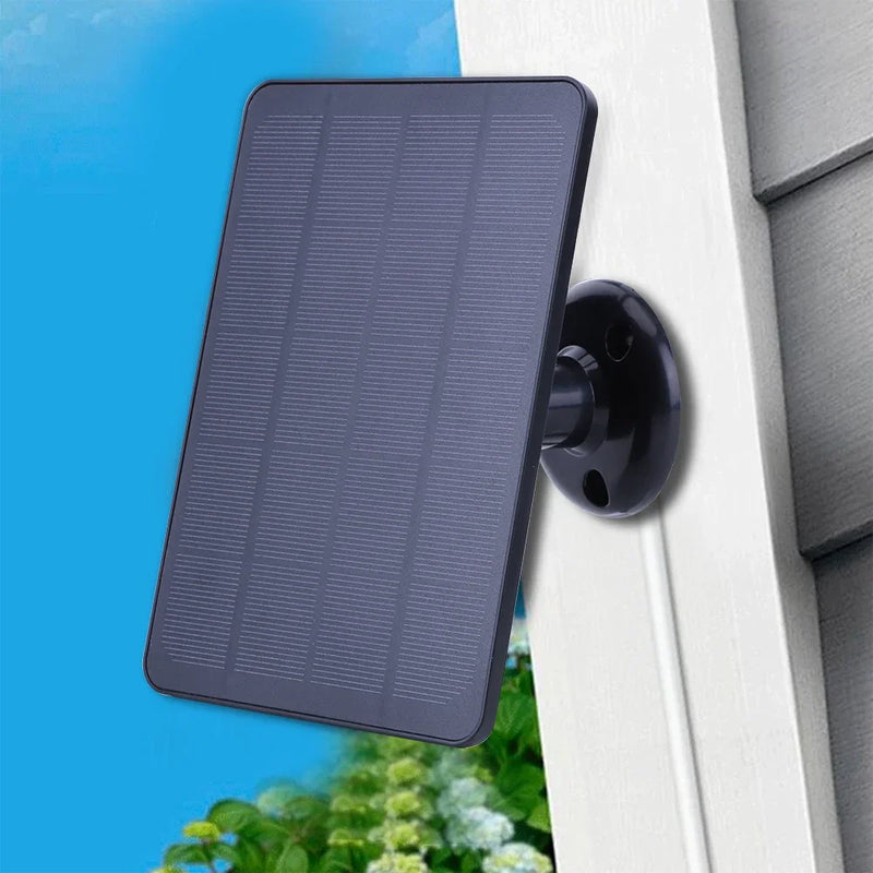 4W 5V Solar Panel Kit Waterproof Adjustable Wall Mount Bracket with 9.8FT Charging Cable for Ring Stick Up&Spotlight Camera