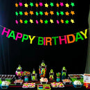 130*220cm Let Glow Birthday Party Disposable Waterproof Tablecloth Wedding Supplies Children Adult Party Theme Supply