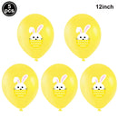 Happy Easter Foil Balloons Cute Bunny Balloons Egg Chick Balloons Easter Party Decoration Kids Easter Gift Easter Party Balloons