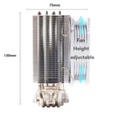 Wovibo 4 Tubo De Calor Cpu  Cooler Fan Ventilador Pwm 4Pin Argb Rgb Intel 115x1200 1700 2011 X79 X99 Amd Am4 Am5 Radiador