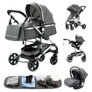 Baby Stroller 3 in 1 Easy Folding Multifunctional Stroller Travel Portable Baby Carriage Safety Seat EU Standard Free Shipping