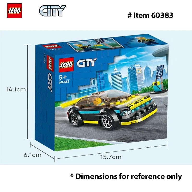 LEGO 60383 City  Electric Sports Car, Toy Blocks, Present, Racing Car, Town Making, Boys, Girls, Ages 5 and Up