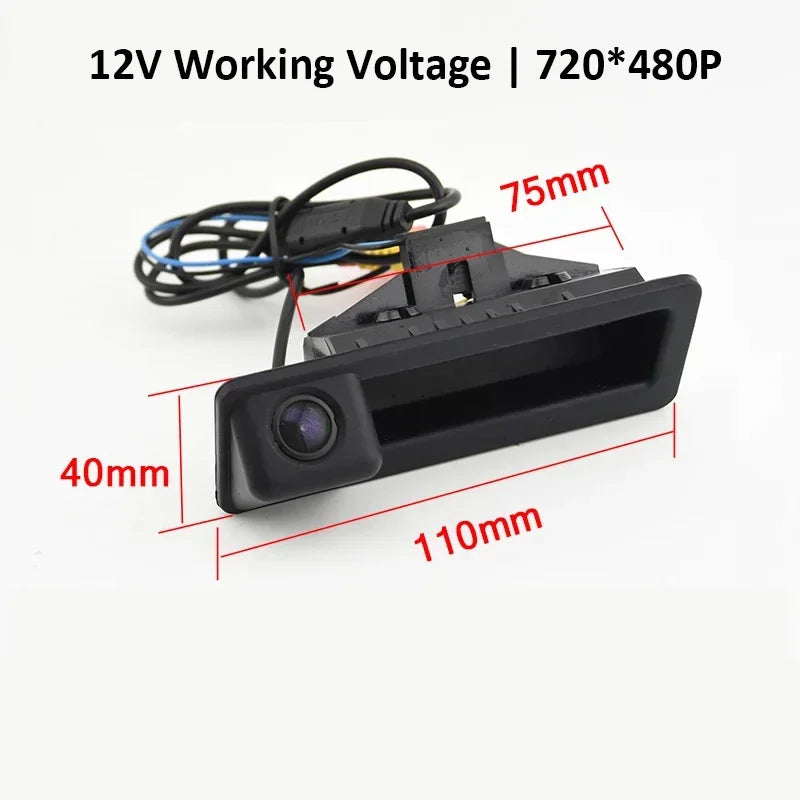 Autotop Revese Camera for BMW E60 E90 E82 E61 X1 E84 X5 E70 E92 E91 3/5 Series E88 E93 with Parking Line Trunk Handle Camera
