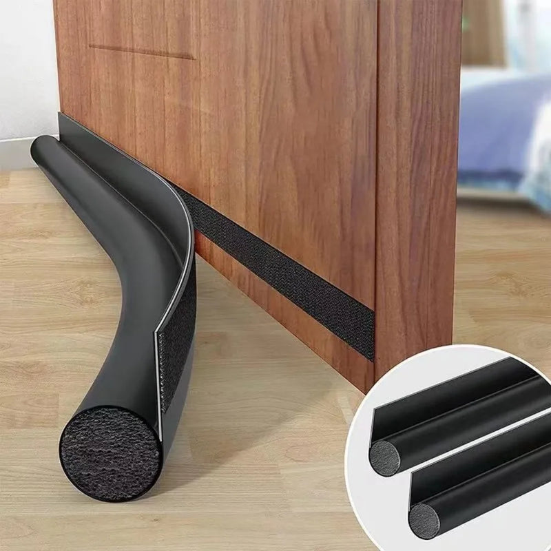 Adjustable Door Bottom Seal Strip Weatherstrip Under Door Draft Stoppers Anti-Cold Windproof Gaps Blocker House Acoustic Foam