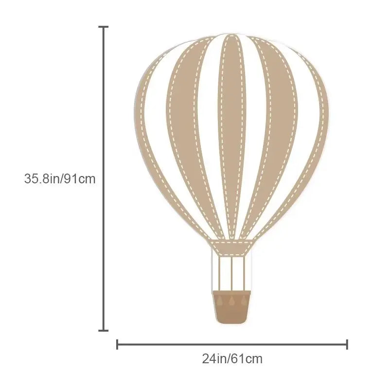 Hot Air Balloon KT Board Blue Pink Hot Air Balloon Cutouts for 1st Birthday party Decoration Girl Wedding Baby Shower Supplies