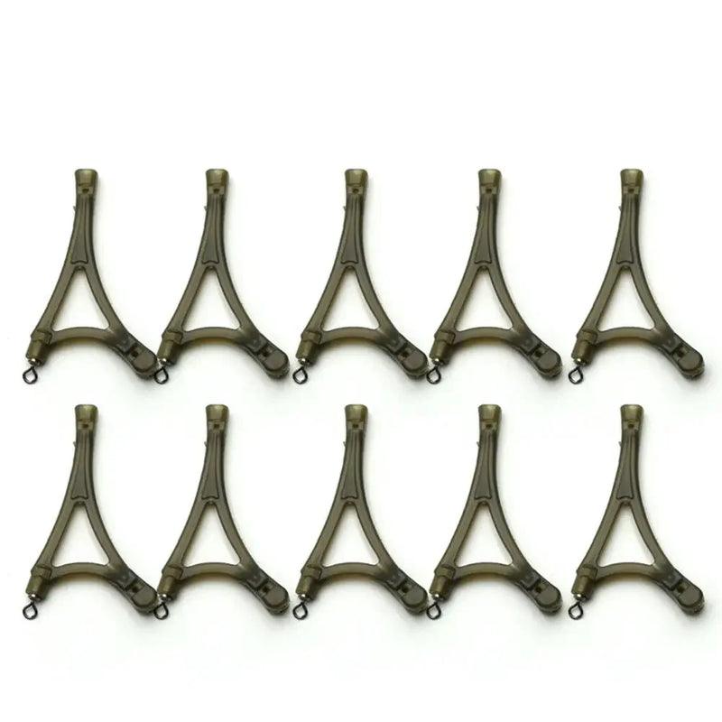 10Pcs Carp Fishing Tackle Anti Tangle System For Method Feeder Cage Carp Rigs Tool Side Bends Swivel Fish Supplies Equipment