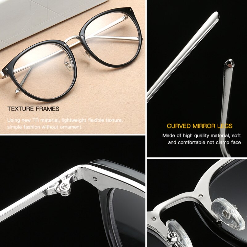 Fashion Optical Eyeglasses Frame myopia Full Rim Metal Women Spectacles Eye glasses Oculos de Grau Eyewear Prescription Eyewear