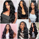 13x4 Body Wave Lace Front Wigs Human Hair Pre Plucked 250 Density HD Transparent Lace Frontal Wigs Human Hair for Black Women