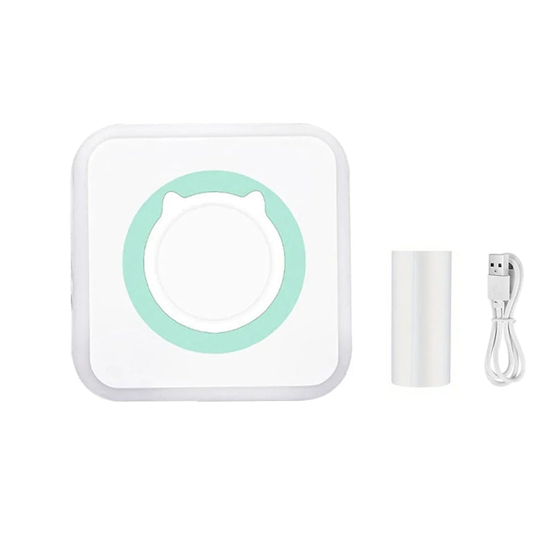 Mini Printer, Portable Thermal Photo Printer, Inkless Sticker Maker Machine for Notes, Photos, Stickers, Labels
