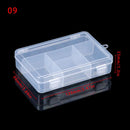 Multi Styles Small Square Clear Plastic Storage Box For Jewelry Diamond Embroidery Craft Bead Pill Home Storage Organization