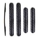 4pcs Universal Car Door strips Anti Scratch Sticker Carbon Fiber Edge Protective Strips Side Doors Moldings Scuff trim Stickers