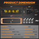 7 inch 6D LED Light Bar Pod Light Flush Mount Work Light Driving Light Fog Light Reverse Light For Truck 4x4 ATV SUV 12V 24V
