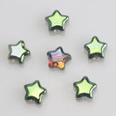 50Pcs/Lot Crystal Star Pendants 8mm Faceted Glass Loose Beads Handmade For Jewelry Diy Making Accessories Wholesale In Bulk