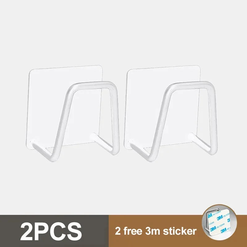 Kitchen Organizer Sponge Holder Soap Drying Rack Self Adhesive Sink Drain Racks Stainless Steel Sink Wall Storage Racks Hooks