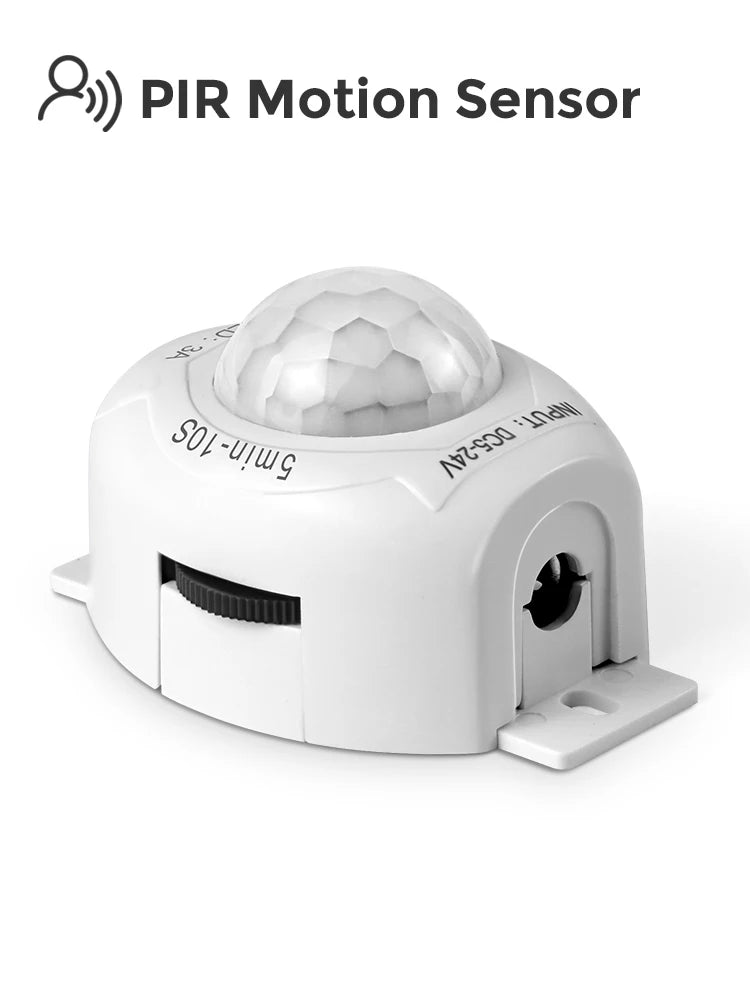 5-24V DC LED Strip Light Motion Sensor Switch LED PIR Infrared Detector Adjustable Timer Delay IR Infrared Induction Switch