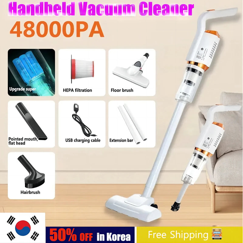Vacuum Cleaner 8500pa Handheld Wireless Vacuum Cleaner Household CarPortable Dual Purpose Mop Vacuum Cleaner Sweeper