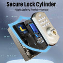 Keyless entry door lock - electronic door lock with keypad, smart latch lock with automatic lock, safe waterproof smart lock 19l