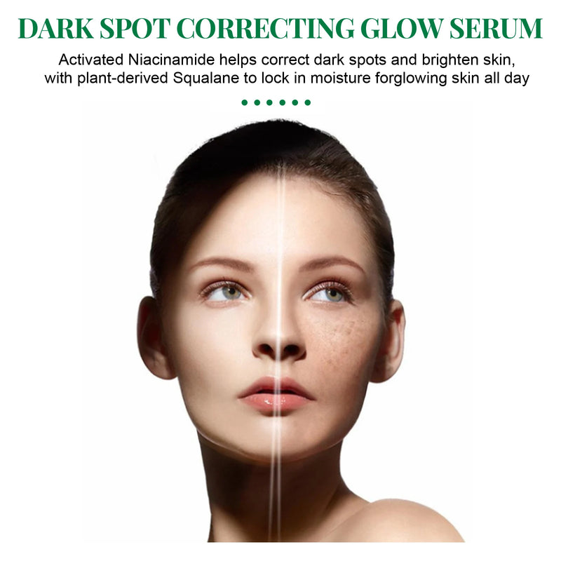 Dark Spot Correcting Glow Serum Fade Pigment Freckle Melasma Melanin Improves Dull Skin Facial Whitening Brightening Essence