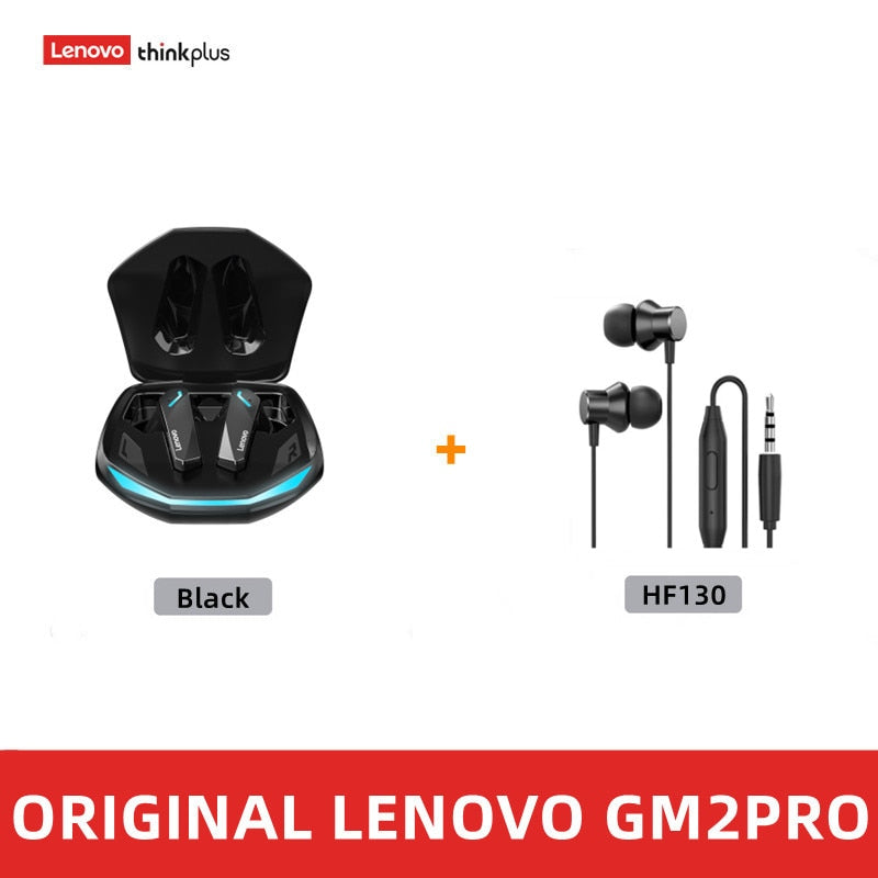 Original Lenovo GM2 Pro 5.3 Earphone Bluetooth Wireless Earbuds Low Latency Headphones HD Call Dual Mode Gaming Headset With Mic