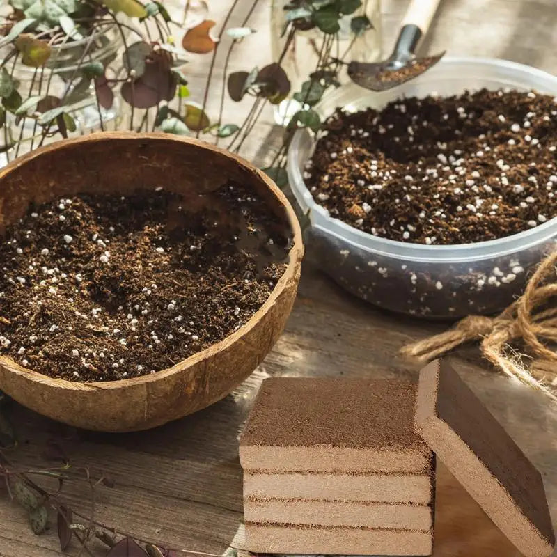 Coconut Coir Bricks Organic Coconut Bricks Plants Compressed Gardening Coconut Fiber Brick Coir Pellet Soil Coconut Fiber Coir