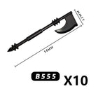 Medieval MOC Weapon Figure Accessories Building Blocks Soldiers Sword Shield Bow Arrow Trident Hammer Axe Spear Brick Kid Toy