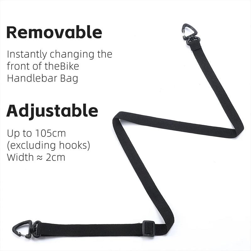 1L Bike Handlebar Bag Bike Front Tube Bag with Shoulder Strap Front Bike Bags Reflective Multifunction for Mountain Road Bikes