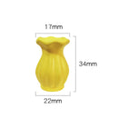 1/2/3Pcs Mini Porcelain Vases Model Miniatures Figurines Ceramic Flower Pots Vases Figurines Miniatures for 1/12 Dollhouse