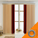 2pcs Curtain bedroom living room luxury flannelette color festival