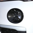 ABS Carbon Fiber 2pcs Car Styling Front Fog Light Frame Lamp Ring Cover Trim for BMW X1 F48 2016-2019 Car Exterior Accessories