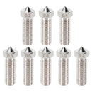 8pcs 3D Printer Parts Volcano Nozzle Brass Stainless Steel 0.4 0.6 0.8 1.0 1.2mm M6 Heatblock Nozzle Sidewinder Genius Anycubic