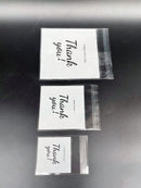 100pcs 3 Sizes Thank You Printed OPP Self-sealing Bags, Small Gift Bags For Gift And Party Decoration