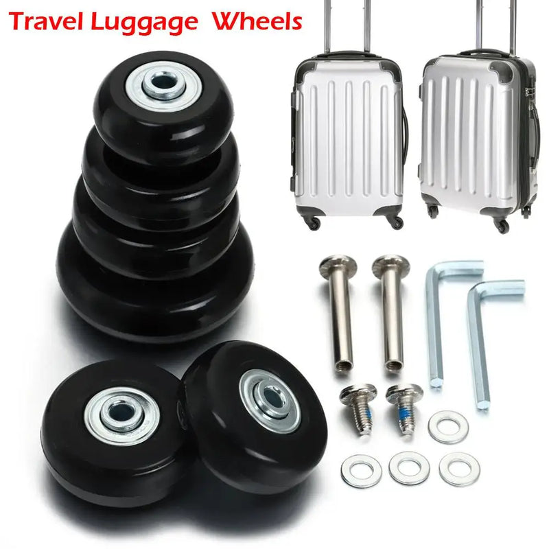 2/4x Suitcase Parts Axles Replacement Travel Luggage Suitcase Wheels Axles Repair Kit Dia.40mm/45mm/50mm/60mm