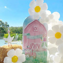 White Daisy Flower Foil Balloon Plumeria Helium Ball Wedding Kids Birthday Party Decoration Baby Shower INS Photo Props