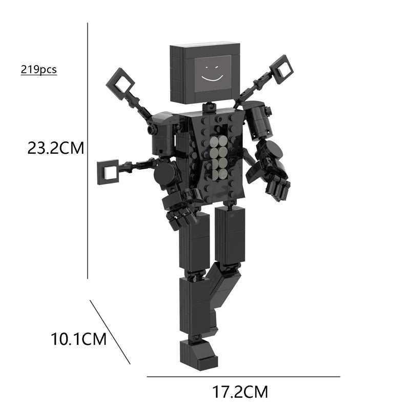 All Moc New Skibidi Toilet The Audio and Camera Titan Man Building Blocks Toys DIY Bricks Toy For Kid Birthday Christmas Gift